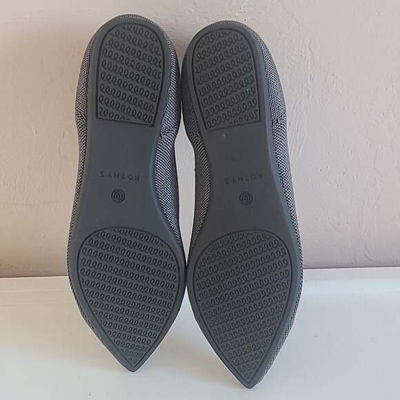 Rothys The Point Pebble Gray Flats Women's Size 10.5 - Picture 8 of 16